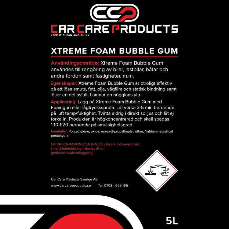 CCP Xtreme Foam Bubble Gum 1L